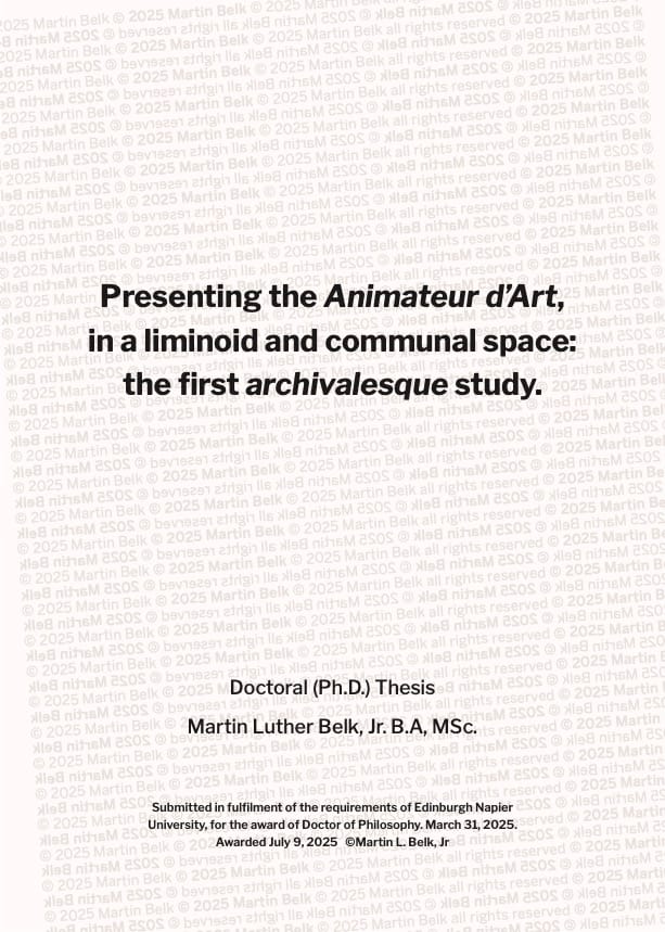 [PUBLISHED] Ph.D. Thesis: Presenting the Animateur d’Art...