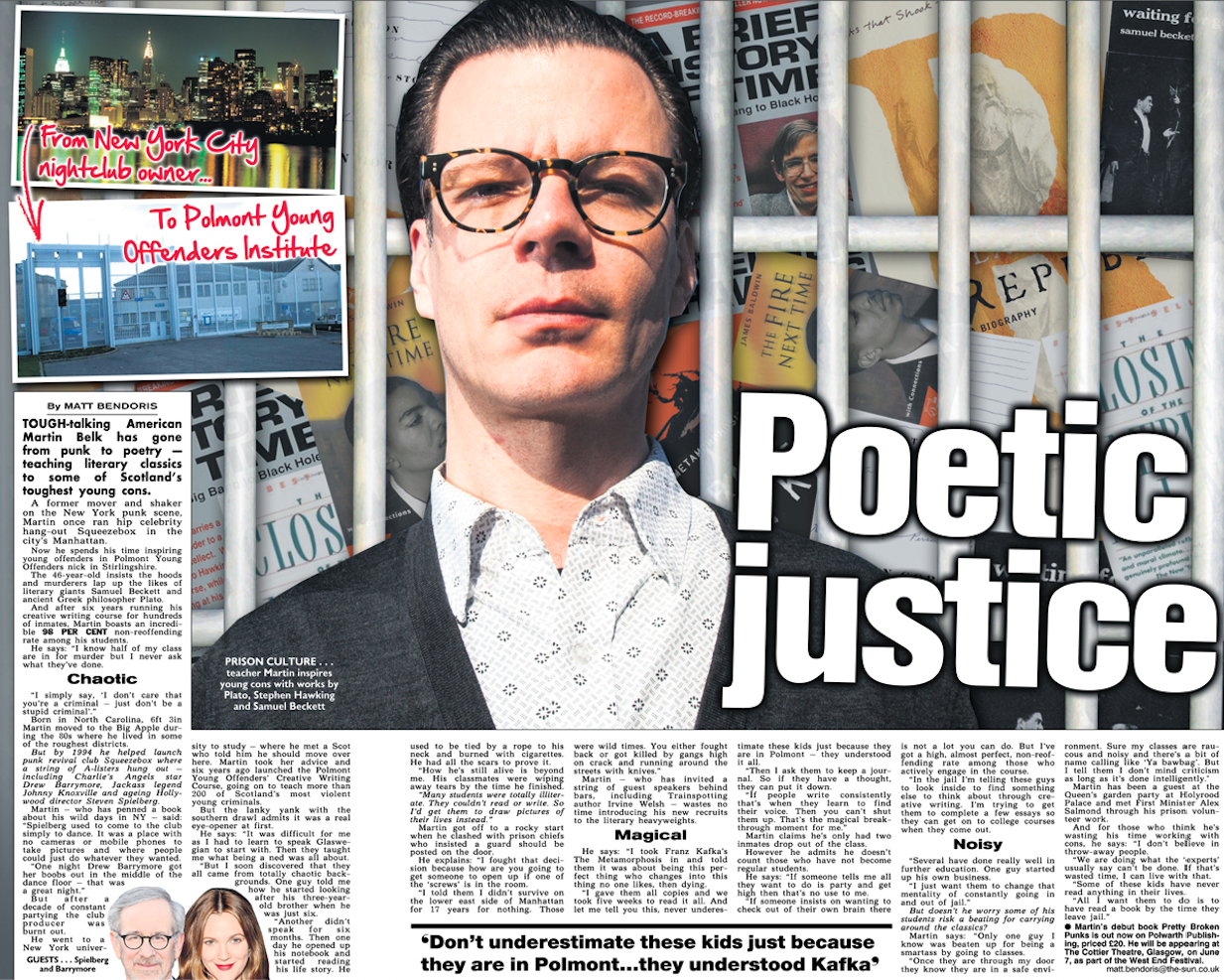 Prison Writing • THE SCOTTISH SUN, Poetic Justice
